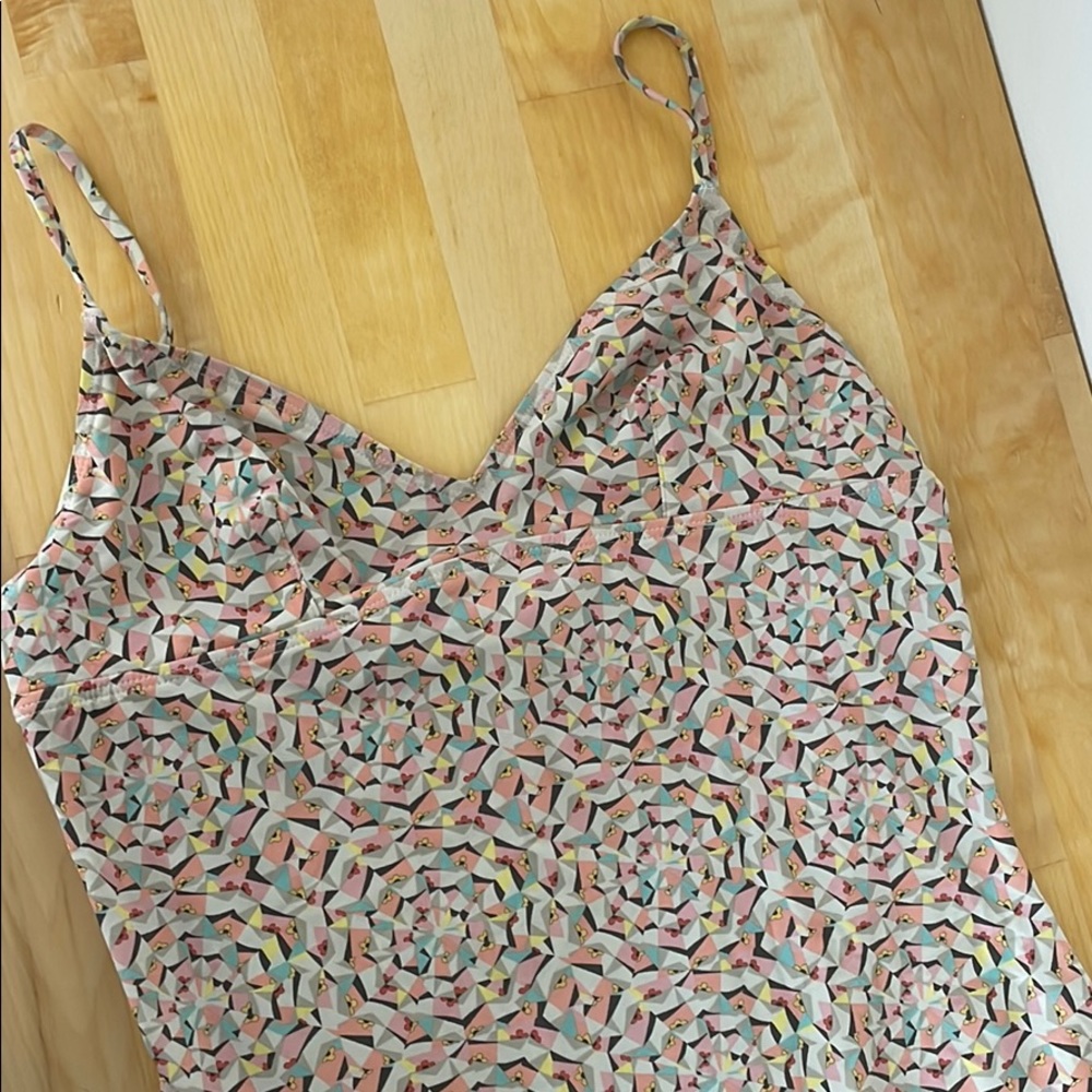 Fun Geometric One Piece J. Crew